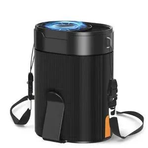Portable Waist Fan, Rechargeable 3000mAh Battery, 25H Runtime, 6600RPM Turbo Dual Clip, 4 Speeds Adjustable, Belt Fans for Hiking, Riding, Fishing, Hands-Free Hanging Fan Gifts for Worker Portable Waist Fan, Rechargeable 3000mAh Battery, 25H Runtime, 6600RPM Turbo Dual Clip, 4 Speeds Adjustable, Belt Fans for Hiking, Riding, Fishing, Hands-Free Hanging Fan Gifts for Worker