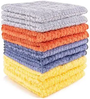 Microfiber Cleaning Cloths 12" x 12": 10 Pack Reusable lint-Free Microfiber Cleaning Cloths 12" x 12": 10 Pack Reusable lint-Free