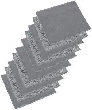 Upgraded Double-Layer Ultra-fine Fiber Multi-Purpose Cloth, with Good Water Absorption, Fast Drying, and Strong cookware Cleaning Cloth, Suitable for Kitchen Cleaning.(10 Packs of Gray 8 inchX8 inch) Upgraded Double-Layer Ultra-fine Fiber Multi-Purpose Cloth, with Good Water Absorption, Fast Drying, and Strong cookware Cleaning Cloth, Suitable for Kitchen Cleaning.(10 Packs of Gray 8 inchX8 inch)