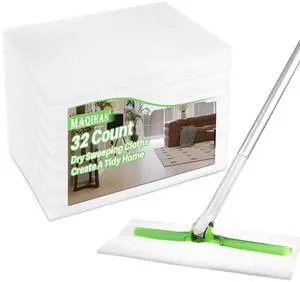 Dry Mop Pads - 32PCS Dry Sweeping Cloths Unscented All Purpose Disposable Dry Mop Refills Floor Cleaner for Hardwood Floor Dust Mopping and Cleaning Dry Mop Pads - 32PCS Dry Sweeping Cloths Unscented All Purpose Disposable Dry Mop Refills Floor Cleaner for Hardwood Floor Dust Mopping and Cleaning