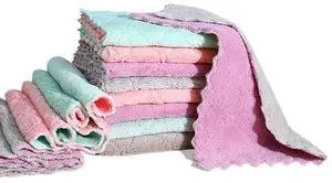 12 Pack Cleaning Cloth Kitchen Cloth, Dish Towels Super Absorbent Coral Velvet Dishtowels, Microfiber Premium Soft Tea Towels, Quick Dry Rags, Multipurpose Reusable Washcloths, Non-Stick Oil Cloths. 12 Pack Cleaning Cloth Kitchen Cloth, Dish Towels Super Absorbent Coral Velvet Dishtowels, Microfiber Premium Soft Tea Towels, Quick Dry Rags, Multipurpose Reusable Washcloths, Non-Stick Oil Cloths.