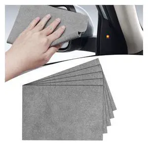 Thickened Magic Car Cleaning Cloth, Non-Streak & Lint Reusable Automotive Window Cleaning Rag, Strong Water Absorbent Microfiber Vehicle Washing Towel for Mirror, Glass, Kitchen(5PCS) Thickened Magic Car Cleaning Cloth, Non-Streak & Lint Reusable Automotive Window Cleaning Rag, Strong Water Absorbent Microfiber Vehicle Washing Towel for Mirror, Glass, Kitchen(5PCS)