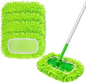4Pcs for Swiffer Reusable Dry Sweeping Cloths Microfiber Wet Mop Pads Compatible with Swiffer Sweeper Mop ,Replacement Wet Mopping pad Refills & for Swiffer Sweeper Mop 4Pcs for Swiffer Reusable Dry Sweeping Cloths Microfiber Wet Mop Pads Compatible with Swiffer Sweeper Mop ,Replacement Wet Mopping pad Refills & for Swiffer Sweeper Mop
