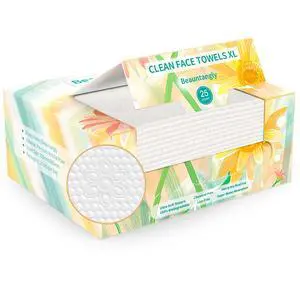 Disposable Face Towel, XL Facial Towelettes Soft Thick Absorbent, Lint-Free Biodegradable Makeup Remover Dry Wipes for Skin Care Washing Drying Nursing Camping Travel Essentials, 25 Ct Disposable Face Towel, XL Facial Towelettes Soft Thick Absorbent, Lint-Free Biodegradable Makeup Remover Dry Wipes for Skin Care Washing Drying Nursing Camping Travel Essentials, 25 Ct