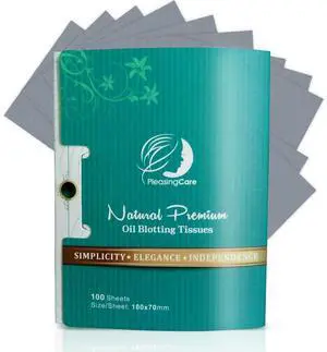 Natural Face Oil Blotting Paper - Bamboo Charcoal 100 Counts, Easy Dispensing Oil Absorbing Sheets, Premium Handy Facial Blotting Papers - Face Skin Care or Beauty Make Up Must Have Natural Face Oil Blotting Paper - Bamboo Charcoal 100 Counts, Easy Dispensing Oil Absorbing Sheets, Premium Handy Facial Blotting Papers - Face Skin Care or Beauty Make Up Must Have