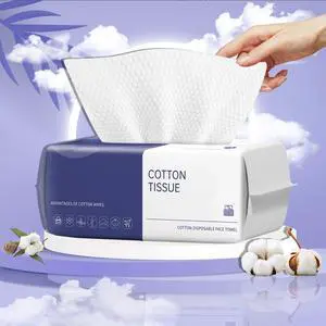 100 Count Ultra Thick Disposable face Facial Wash Cloth for Sensitive, Lint- free Facial Tissue, Makeup Remover 100 Count Ultra Thick Disposable face Facial Wash Cloth for Sensitive, Lint- free Facial Tissue, Makeup Remover