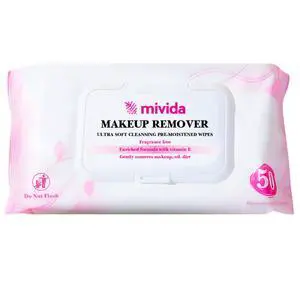 Hypoallergenic Makeup Remover Wipes With Vitamin E, Dermatologist Tested Daily Cleansing Facial Towelettes, For Sensitive Skin, 50 Count, Alcohol Free, Fragrance Free Makeup Wipes Hypoallergenic Makeup Remover Wipes With Vitamin E, Dermatologist Tested Daily Cleansing Facial Towelettes, For Sensitive Skin, 50 Count, Alcohol Free, Fragrance Free Makeup Wipes