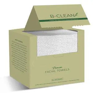 Premium Facial Towels - Extra Soft, Tear -Resistant, Lint Free, Disposable, Vegan, Fragrance-Free Hygienic Skincare Towels for Daily Cleansing and Makeup Remover Dry Wipes (50 Count Pack of 1) Premium Facial Towels - Extra Soft, Tear -Resistant, Lint Free, Disposable, Vegan, Fragrance-Free Hygienic Skincare Towels for Daily Cleansing and Makeup Remover Dry Wipes (50 Count Pack of 1)