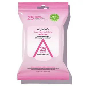 Micellar Makeup Remover Cleansing Towelettes, Hypoallergenic, Fragrance-Free, 25 count (Packaging may vary) Micellar Makeup Remover Cleansing Towelettes, Hypoallergenic, Fragrance-Free, 25 count (Packaging may vary)