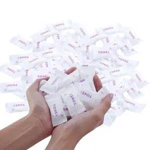 Compressed towels tablets - Disposable face towel,Disposable towels,Mini Compressed Towels,Portable Compressed Coin Tissue,Cotton Coin Tissue Eco-Friendly,for Travel,home (PURPLE, M) Compressed towels tablets - Disposable face towel,Disposable towels,Mini Compressed Towels,Portable Compressed Coin Tissue,Cotton Coin Tissue Eco-Friendly,for Travel,home (PURPLE, M)