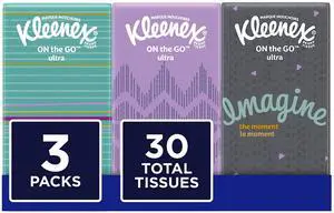 Facial Tissues, 10 ct, 3 Pack Facial Tissues, 10 ct, 3 Pack