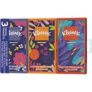Go Pack Facial Tissue, 3 ea Go Pack Facial Tissue, 3 ea