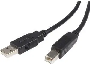 15ft Black USB 2.0 USB-A to USB-B Cable - M/M (USB2HAB15) 15ft Black USB 2.0 USB-A to USB-B Cable - M/M (USB2HAB15)