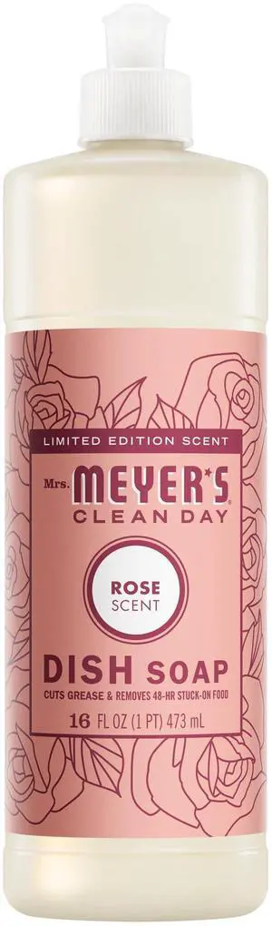 CLEAN DAY Liquid Dish Soap, Rose, 16 fl. oz CLEAN DAY Liquid Dish Soap, Rose, 16 fl. oz