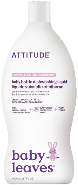Baby Bottle & Dish Soap, EWG Verified Bottle Cleaner, Dye Free, Removes Milk Residue & Grease, Vegan, Sweet Lullaby, 23.7 Fl Oz Baby Bottle & Dish Soap, EWG Verified Bottle Cleaner, Dye Free, Removes Milk Residue & Grease, Vegan, Sweet Lullaby, 23.7 Fl Oz