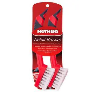 Car Detailing Brush for Stain and Hair Removal on Vinyl and Leather Seats - 2 Pack Car Detailing Brush for Stain and Hair Removal on Vinyl and Leather Seats - 2 Pack