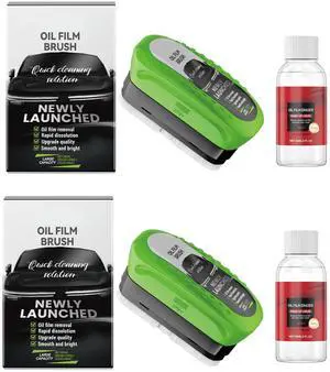 2 SET Oil-Free Car Glass Brushes, Upgrade 2.0 Clear Vision Glass Cleaner, Oil Film Cleaning Brush for Automotive Windows, Clearvision Cars Windshield Cleaner Tool, Universal Cleaning Wipe Board 2 SET Oil-Free Car Glass Brushes, Upgrade 2.0 Clear Vision Glass Cleaner, Oil Film Cleaning Brush for Automotive Windows, Clearvision Cars Windshield Cleaner Tool, Universal Cleaning Wipe Board