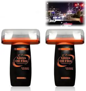 2Pcs Glass Oil Film Remover for Car, Roll-On Glass Emulsion Cleaner Compound with Cleaning Board, Auto Oil Film Cleaning Brush, Improve Windshield Clarity and Visibility for Safe Driving 2Pcs Glass Oil Film Remover for Car, Roll-On Glass Emulsion Cleaner Compound with Cleaning Board, Auto Oil Film Cleaning Brush, Improve Windshield Clarity and Visibility for Safe Driving