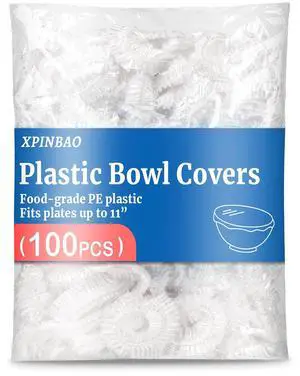 100pcs Plastic Bowl Covers,Elastic Reusable Food Covers,Shower Caps for Sourdough Bread Proofing,Outdoor Disposable Plastic Wrap for Food Storage,Fits Bowls Up to 11" 100pcs Plastic Bowl Covers,Elastic Reusable Food Covers,Shower Caps for Sourdough Bread Proofing,Outdoor Disposable Plastic Wrap for Food Storage,Fits Bowls Up to 11"