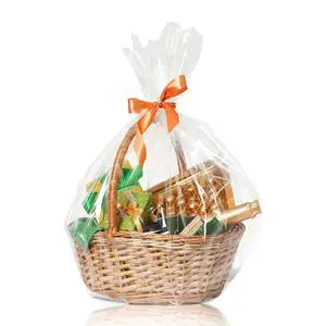 Cellophane Wrap for Gift Baskets 10 PCS 18x30 Inches Large Clear Cello Gift Bags with Ties Plastic for Gift Giving, Packaging Products Cellophane Wrap for Gift Baskets 10 PCS 18x30 Inches Large Clear Cello Gift Bags with Ties Plastic for Gift Giving, Packaging Products
