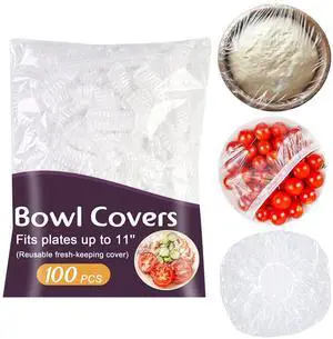 100Pcs Bowl Covers for Bread Proofing - Large Plastic Wrap for Food Sourdough Baking Bread Rising Elastic Reusable Plate Covers Outdoor Indoor Picnic Food Fresh Keeping Bags 100Pcs Bowl Covers for Bread Proofing - Large Plastic Wrap for Food Sourdough Baking Bread Rising Elastic Reusable Plate Covers Outdoor Indoor Picnic Food Fresh Keeping Bags