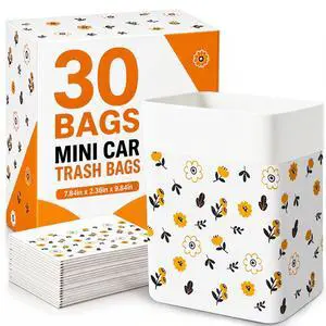 30 Pcs Disposable Car Trash Bags, Seal Disposable Car Garbage Bin Bags, Stick On Car Trash Bin for SUV Truck, RV Travel, Camping, Bedroom, Study Room, Office 30 Pcs Disposable Car Trash Bags, Seal Disposable Car Garbage Bin Bags, Stick On Car Trash Bin for SUV Truck, RV Travel, Camping, Bedroom, Study Room, Office
