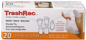 5 gal. Trash Bags Handle Tie 20 pk 5 gal. Trash Bags Handle Tie 20 pk