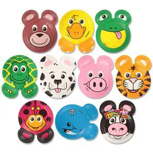 Zoo Pals Party Edition Paper Plates for Kids, Assorted Animal Designs, 7.75 Inches with Two Dipping Compartments, Multi-Color, 20 Count Zoo Pals Party Edition Paper Plates for Kids, Assorted Animal Designs, 7.75 Inches with Two Dipping Compartments, Multi-Color, 20 Count