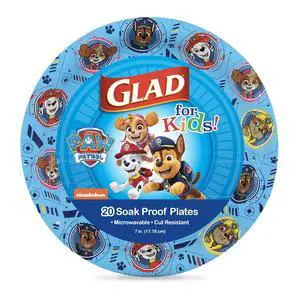 for Kids Paw Patrol Disposable Paper Plates, Heavy Duty Soak Proof Microwavable Kids Plates for Parties, Birthdays, and Everyday Meals, Core Pups Blue, 7 Inch, 20 Count for Kids Paw Patrol Disposable Paper Plates, Heavy Duty Soak Proof Microwavable Kids Plates for Parties, Birthdays, and Everyday Meals, Core Pups Blue, 7 Inch, 20 Count