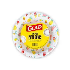 Round Disposable Paper Bowls, Picnic Design - Heavy Duty, Soak-Proof, Cut-Resistant, Microwavable Paper Bowls for All Foods, Daily Use, and Summer Occasions, 12 oz, 50 Count Round Disposable Paper Bowls, Picnic Design - Heavy Duty, Soak-Proof, Cut-Resistant, Microwavable Paper Bowls for All Foods, Daily Use, and Summer Occasions, 12 oz, 50 Count
