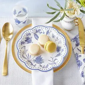 7 in. Decorative Premium Paper Plates (350 GSM weight -Set of 16) - Perfect for Bridal Showers and Weddings 7 in. Decorative Premium Paper Plates (350 GSM weight -Set of 16) - Perfect for Bridal Showers and Weddings