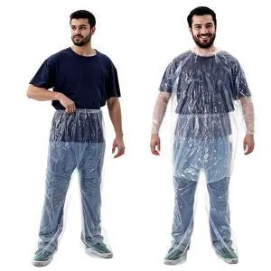 2 Pack Raincoat Set Disposable, Disposable Rain Ponchos for Adults, Adult Rain Ponchos with Drawstring Hood for Men and Women Outdoor (White) 2 Pack Raincoat Set Disposable, Disposable Rain Ponchos for Adults, Adult Rain Ponchos with Drawstring Hood for Men and Women Outdoor (White)
