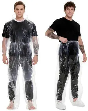 2 Pcs Disposable Rain Ponchos for Adults, Plus Size Waterproof Rain Suit Rain Coats Adult Rain Ponchos Emergency Waterproof Rainpants Suit with Hood for Camping Hiking 2 Pcs Disposable Rain Ponchos for Adults, Plus Size Waterproof Rain Suit Rain Coats Adult Rain Ponchos Emergency Waterproof Rainpants Suit with Hood for Camping Hiking