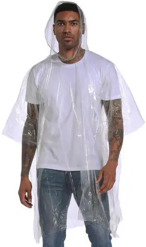 Disposable Rain Ponchos for Adults - Family Pack Ideal for Disney World, Concerts, and Outdoor Events clear Disposable Rain Ponchos for Adults - Family Pack Ideal for Disney World, Concerts, and Outdoor Events clear