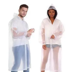 Clear Ponchos with Hood,Clear Rain Ponchos for Adults Reusable,Ponchos Adult(2 PCS) Clear Ponchos with Hood,Clear Rain Ponchos for Adults Reusable,Ponchos Adult(2 PCS)