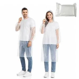 Disposable Ponchos 3 Pack Family Pack Rain Ponchos for Adults Disposable Ponchos 3 Pack Family Pack Rain Ponchos for Adults