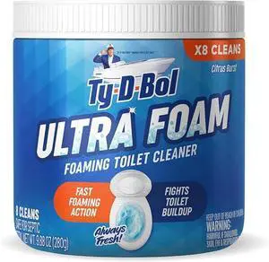 Ultra Foam Toilet Bowl Cleaner - Provides Up to 8 Cleans - Citrus Scent - Fights Buildup and Eliminates Stains Using Immediate Foaming Action Ultra Foam Toilet Bowl Cleaner - Provides Up to 8 Cleans - Citrus Scent - Fights Buildup and Eliminates Stains Using Immediate Foaming Action