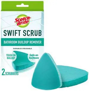 Swift Scrub Bath Cleaner Scrubbers, Soap Scum Remover for Cleaning Bathroom, Bathroom Scrubber Pads Safe for Tile, 2 Bathroom Cleaner Scrubbers Swift Scrub Bath Cleaner Scrubbers, Soap Scum Remover for Cleaning Bathroom, Bathroom Scrubber Pads Safe for Tile, 2 Bathroom Cleaner Scrubbers