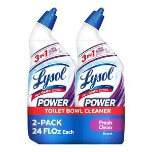 Power + Odor Fighting Toilet Bowl Cleaner Gel, For Cleaning and Disinfecting, Stain Removal, Fresh Clean Scent, 24oz (Pack of 2) Power + Odor Fighting Toilet Bowl Cleaner Gel, For Cleaning and Disinfecting, Stain Removal, Fresh Clean Scent, 24oz (Pack of 2)