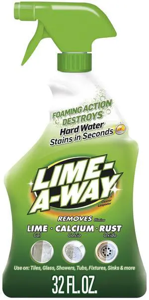 Hard Water Stain Remover Spray, Removes Lime, Calcium & Rust in Seconds, Bathroom Cleaner, 32 fl oz Hard Water Stain Remover Spray, Removes Lime, Calcium & Rust in Seconds, Bathroom Cleaner, 32 fl oz