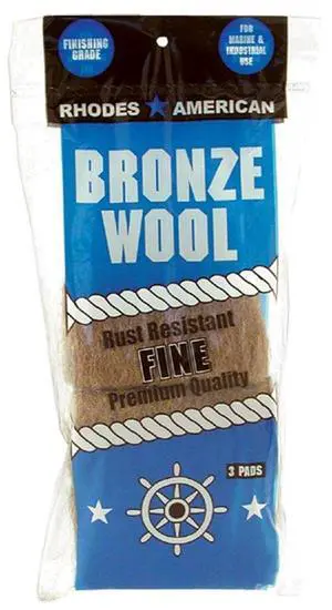 Fine Grade Bronze Wool, 3 pad Fine Grade Bronze Wool, 3 pad