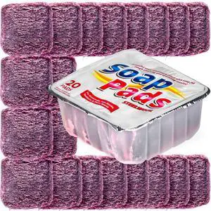 20 Pack Steel Wool Soap Pads, Pre-Soaped Metal Scouring Pads for Easy Cleaning of Dishes, Pans, Ovens and Pots 20 Pack Steel Wool Soap Pads, Pre-Soaped Metal Scouring Pads for Easy Cleaning of Dishes, Pans, Ovens and Pots