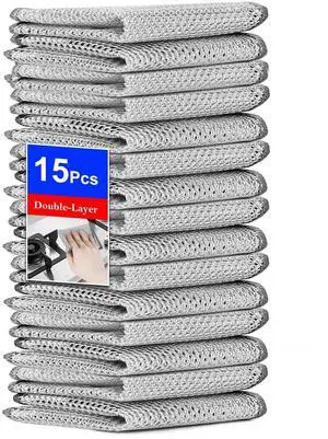 15PCS Multipurpose Wire Dishwashing Rag,Non Scratch Wire Dishcloth, Reusable Steel Wool Scrubber,Non-Scratch&Quick-Drying&Odor-Resistant Multi-Purpose for Kitchen,Bathroom Cleaning (15) 15PCS Multipurpose Wire Dishwashing Rag,Non Scratch Wire Dishcloth, Reusable Steel Wool Scrubber,Non-Scratch&Quick-Drying&Odor-Resistant Multi-Purpose for Kitchen,Bathroom Cleaning (15)