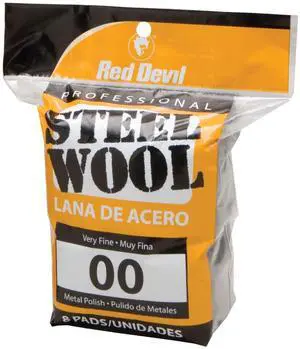Steel Wool, 00 Very Fine, (Pack of 8) Steel Wool, 00 Very Fine, (Pack of 8)