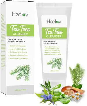 Tea Tree Face Wash Natural Tea Tree Soap Exfoliating Facial Cleanser Tea Tree Oil Fights Acne, Skin Irritation and Prevents Breakouts Deeply Cleansing, Hydrating Liquid Soap for Calm Fresh Skin Tea Tree Face Wash Natural Tea Tree Soap Exfoliating Facial Cleanser Tea Tree Oil Fights Acne, Skin Irritation and Prevents Breakouts Deeply Cleansing, Hydrating Liquid Soap for Calm Fresh Skin