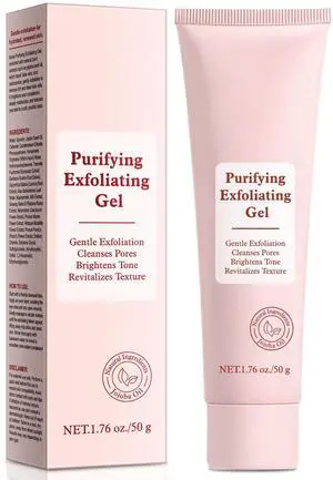 Purifying Exfoliating Gel, Natural Exfoliating Purifying Cream, Facial Exfoliator Cleanser, Gentle Face Wash-Cleansing Moisturizing Peeling Gel, For All Skin Types (1.76 Fl Oz (Pack of 1)) Purifying Exfoliating Gel, Natural Exfoliating Purifying Cream, Facial Exfoliator Cleanser, Gentle Face Wash-Cleansing Moisturizing Peeling Gel, For All Skin Types (1.76 Fl Oz (Pack of 1))