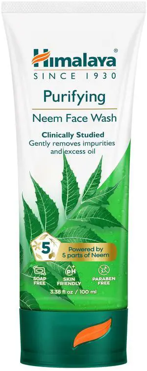 Purifying Neem Face Wash Normal to Oily Skin, Gently Removes Impurities and Excess Oil, Clinically-Studied, Powered by 5 Parts of Neem, pH Skin Friendly, 3.38 fl oz (100 ml) Purifying Neem Face Wash Normal to Oily Skin, Gently Removes Impurities and Excess Oil, Clinically-Studied, Powered by 5 Parts of Neem, pH Skin Friendly, 3.38 fl oz (100 ml)