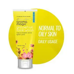 Grapefruit Face Wash | Daily Cleanser for Normal to Oily Skin | Controls Oil, Tightens Pores, Revives & Refreshes Skin | Day & Night Use | 3.38 Fl Oz (100ml) Grapefruit Face Wash | Daily Cleanser for Normal to Oily Skin | Controls Oil, Tightens Pores, Revives & Refreshes Skin | Day & Night Use | 3.38 Fl Oz (100ml)