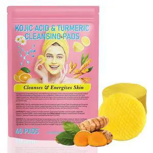 Turmeric Cleansing Pads for Face: Facial Scrub Cleansing and Exfoliation Makeup Remover Wipes 40PCS - Travel Size Refill Pack Turmeric Cleansing Pads for Face: Facial Scrub Cleansing and Exfoliation Makeup Remover Wipes 40PCS - Travel Size Refill Pack