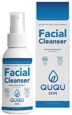 Hypochlorous Acid Face Spray - Daily Facial Cleanser & Toner Mist - Pore Clarifying Solution for Blemishes, Redness & Sensitive Skin - Post-Workout & Makeup Prep - Alcohol Free -(3.38 Fl Oz) Hypochlorous Acid Face Spray - Daily Facial Cleanser & Toner Mist - Pore Clarifying Solution for Blemishes, Redness & Sensitive Skin - Post-Workout & Makeup Prep - Alcohol Free -(3.38 Fl Oz)